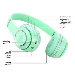 Wireless Blue Tooth Earphones Head Mounted Mobile <b>Phone</b> Subwoofer Gaming Gift Headset - Product Image 4
