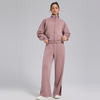 Maßgeschneiderte Modal-Stoff Jogginghose Damen Weites Bein Übergroße Hose Baggy Gerades Bein Sweatpants für Frauen