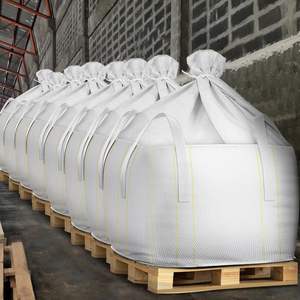 Bolsa de polipropileno tejida de alta resistencia para construcción, tipo FIBC, con fondo plano y tapa tipo Duffle, para arena y hormigón. - Product Image 5