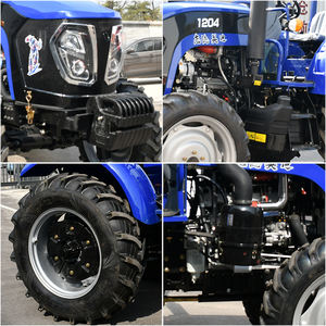 Mejor venta pequeño Tractor 4x4 Mini granja 4 ruedas Drive Tractor máquina bomba agrícola engranaje caja de cambios con accesorios completos - Product Image 5