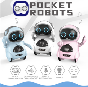 <span class=keywords><strong>Robot</strong></span> jouet interactif multifonctionnel intelligent pour enfants, mini sac de poche électrique, puzzle d'histoire, petit <span class=keywords><strong>robot</strong></span> en plastique à piles - Product Image 2
