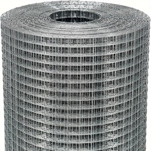 Rouleau de treillis gabion galvanisé 2x2,5 pouces en fil d'acier soudé pour mur de soutènement, cage à pierres et aménagement paysager - Product Image 1