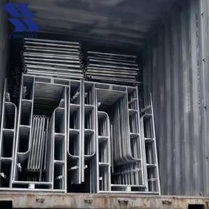 Corrosion Resistant Galvanized Steel H <strong>Frame</strong> <strong>Scaffolding</strong>, <strong>Ladder</strong> Type <strong>Frame</strong> for Outdoor Construction Use - Product Image 2