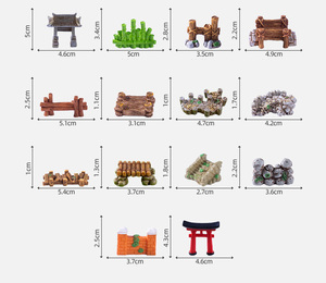 Mini Figurines <span class=keywords><strong>de</strong></span> jardin pont clôture fée Miniature accessoires <span class=keywords><strong>de</strong></span> jardin pour bricolage maison <span class=keywords><strong>de</strong></span> poupée plante en pot bonsaï Zen Terrarium décor - Product Image 6