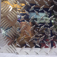 Tôle d'aluminium antidérapante 3003 H24 à motif damier