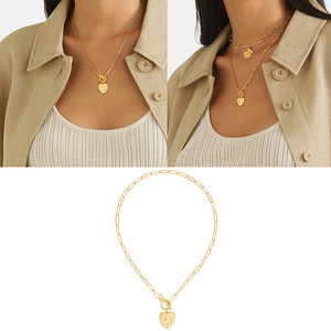 Collares con Colgante de Corazón Minimalistas ROXI para Mujer, Collar con Cadena de Clip - Product Image 5