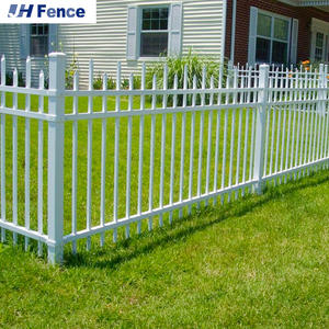 Paneles de Cercas Metálicas Blancas Sostenibles de Acero Galvanizado con Punta de Lanza Prensada <span class=keywords><strong>Hercules</strong></span>, Cercas de Seguridad de Hierro para Piscina, Jardín y Patio - Product Image 5