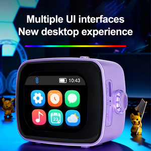 Enceinte portable sans fil XS08 BT5.4 Mini haut-parleur audio sans perte 5W 55Hz-20kHz alimenté par batterie avec écran intelligent pour la maison - Product Image 3
