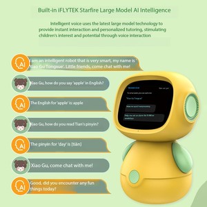 Ai thông minh Robot màn hình cảm ứng trẻ em giác ngộ giáo dục học Tập Giáo Dục Sớm đồng hồ báo thức đối thoại bằng giọng nói - Product Image 4