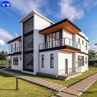 Plans de maison préfabriqués de 120 mètres carrés de conception moderne personnalisée pour villas nouvelle version