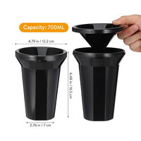 Seau à Crachats Mini en Plastique Réutilisable de Qualité Alimentaire Sans BPA avec Logo Personnalisé pour Bar