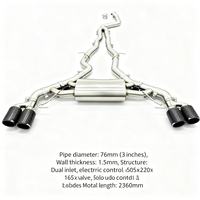 Échappement en acier inoxydable poli miroir DZ, épaisseur 1,5 mm, pour G01 G02 X3 X4 M40i B58 3.0T Valvetronic Catback Muffler 2018-2019
