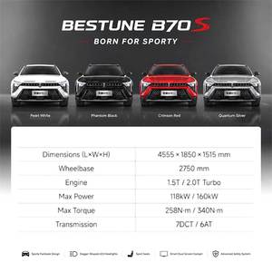 Nouvelle Arrivée FAW Bestune B70S 1.5T SUV Crossover Essence Luxe 5 Places Conduite à Gauche <span class=keywords><strong>Voiture</strong></span> de Passagers à Grande Vitesse - Product Image 2