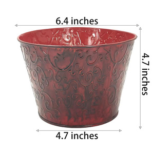 Vente en gros directe de pots de bonsaï colorés de ménage de 0.5 gallons pots de jardin rustiques pour le jardin extérieur - Product Image 2
