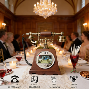 <span class=keywords><strong>Telefono</strong></span> Cordless Retrò in Materiale ABS, Libro degli Ospiti Video, Direttamente dal Produttore per Matrimoni, <span class=keywords><strong>Casa</strong></span>, Hotel e Feste - Product Image 2