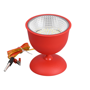 ไฟฉุกเฉิน LED สีแดง AC 110V IP65 สำหรับตั้งแคมป์กลางแจ้ง แสงสีขาวเย็น 6000K ตัวโคมพลาสติก พร้อมคลิปหนีบแบบจระเข้ แบตเตอรี่ Li-ion 3000mAh สำหรับกรณีฉุกเฉิน - Product Image 5