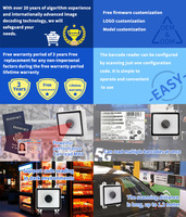 EMT8662C Gehärtetes Glas-Fenster QR-Code-Leser ID-Karten-OCR MRZ Barcode-Scanner-Modul USB-Schnittstelle auf Lager für Anwesenheitserfassung