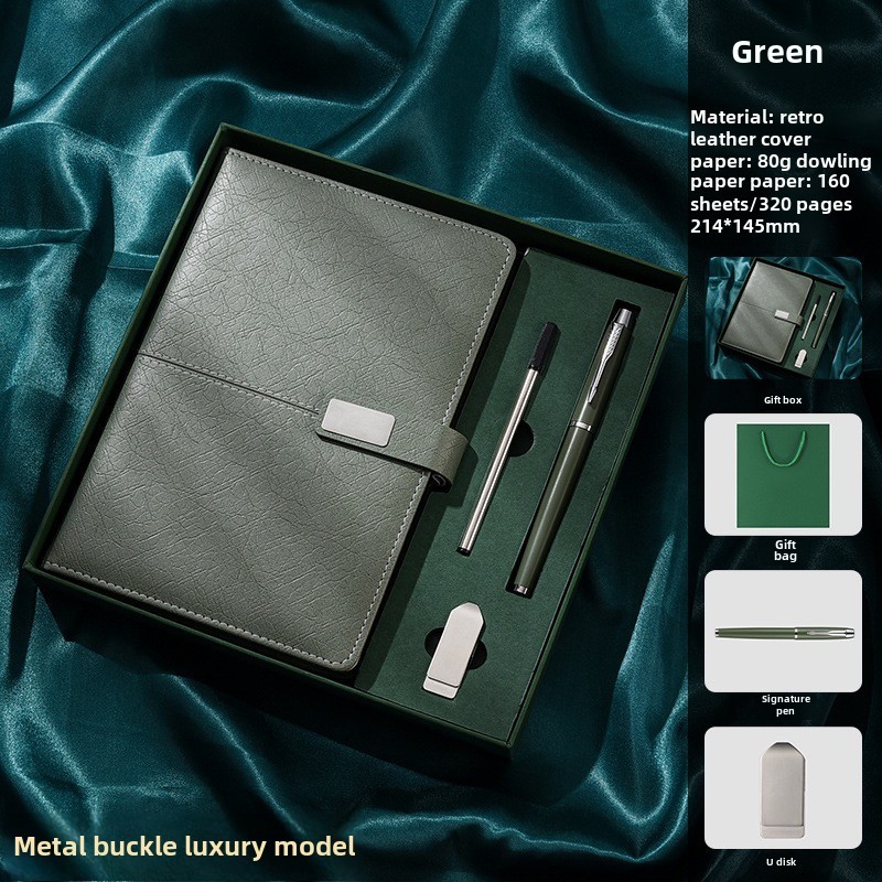 green 320 Pages (Buckle Version) - Luxury Gift Box Set