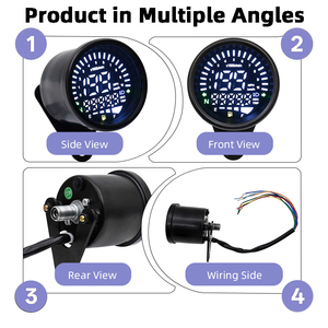 Nouveau Compteur Universel Moto 2026 12V LCD Compteur de Vitesse Compteur de Régime Jauge de Carburant / Compteur Kilométrique Numérique Modifié / Vente en Gros - Product Image 5