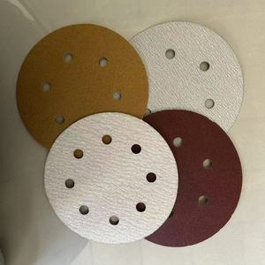 Voorraad 5 Inch 125Mm Haak En Lus Auto Schuurpapier Aluminiumoxide En Keramisch Materiaal Oem Aanpasbare Psa Backing - Product Image 5