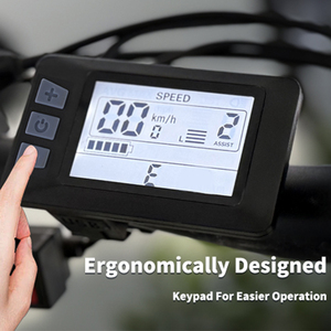 Bộ chuyển đổi xe đạp điện P3H [Haytrix] với màn hình màu trung tâm, sạc USB dọc, đồng hồ tốc độ hoạt hình, dành cho xe đạp béo - Product Image 1