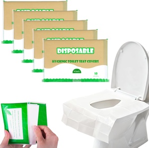 <strong>Toilet</strong> <strong>Seat</strong> Cover Disposable Flushable Travel <strong>Toilet</strong> <strong>Seat</strong> Covers for Adults Kids Flushable <strong>Toilet</strong> Paper Cover for <strong>Potty</strong> <strong>Training</strong> - Product Image 1