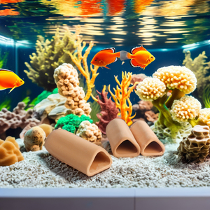 Aksesori Akuarium Bentuk Segitiga Keramik Merah, Gua Persembunyian Ikan Kecil untuk Pembiakan Udang dan Ikan untuk Penggunaan di Rumah - Product Image 5