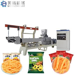 Nouvelle extrudeuse à double vis automatique en acier inoxydable pour ligne de production de snacks soufflés avec moteur haute efficacité - Product Image 2