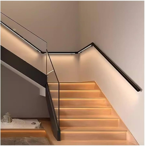 Rampe d'escalier murale en acier inoxydable 304 avec <span class=keywords><strong>LED</strong></span>, lumineuse et antidérapante, pour couloir d'hôtel et escalier - Product Image 1