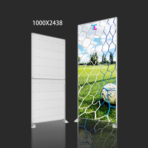Caja de Luz Redonda de Tela SEG con Marco de Aluminio Plateado, Diámetro Personalizado - Product Image 1