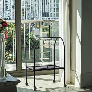 Gabbia per Uccelli Extra Large Economica in Ferro, Ecologica, per Allevamento di Pappagalli e Canarini, con Vassoio in Plastica, Spedizione Gratuita, Impilabile - Product Image 5