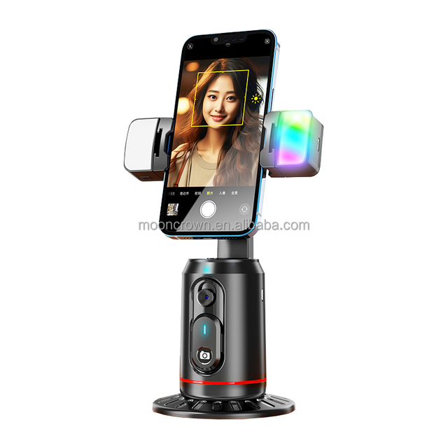 Q02 Auto Tracking 360 Rotation Gimbals Face Tracking Tripod Stand Wireless Remote Shot P02 Tracking Selfie Stick for Smartphone