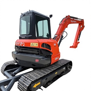 Mini-excavatrice sur chenilles Kubota U55 d'occasion en excellent état avec pince, 5 tonnes, petite pelle excavatrice en promotion avec godet Kubota CE - Product Image 1