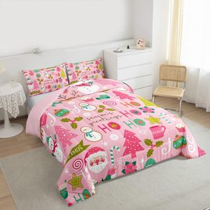 Aoyatex nhà sản xuất khách sạn sang trọng nhà Comforter bộ phim hoạt hình Santa Claus mùa đông Comforter Bộ - Product Image 2