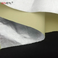 Tissu de papier d'aluminium aramide résistant aux hautes températures-Ignifuge et isolation thermique