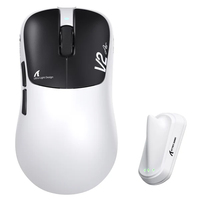 Souris de jeu sans fil tri-mode ATTACK SHARK V2 AIR, capteur PAW3955MAX, double taux de polling 8K, souris ergonomique pour esports, pour PC Gamer