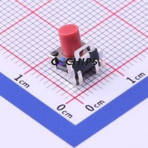 TA3-1R2-V-T/R Tactile Switch SMD Switch Single Pole Single Throw Round Button 1.85N Horizontal Mount - Product Image 1
