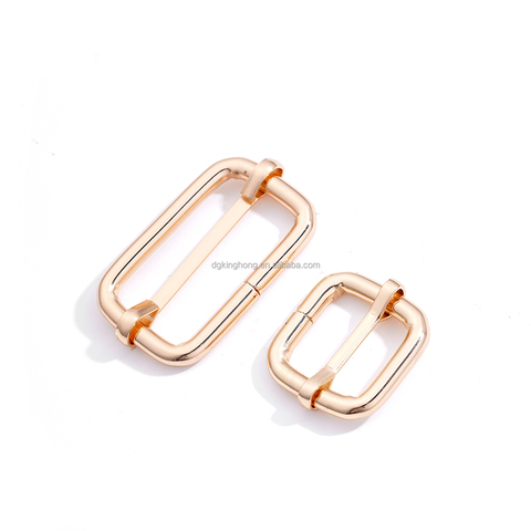 Factory Hardware Silver Strap Adjuster Belt Accessories for Bag Strap Webbing Adjust Buckles Hardware