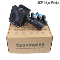 Imprimante à jet d'encre portable multifonctionnelle industrielle à caractères larges de 50 mm de hauteur, 600 DPI, pour bois, plastique, métal