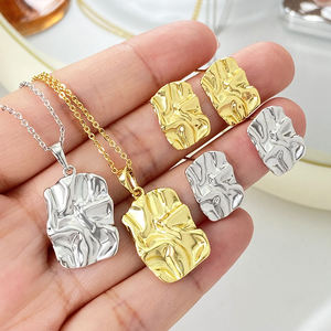 Pendientes de Aguja con Placa de Oro de 18K y Rodio, Pendientes Geométricos Irregulares para Mujer, para Fiesta - Product Image 4