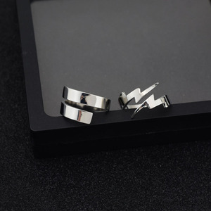 Minimalist Niche Design Stainless Steel Geometric Shaped Ring Multi-size Glossy Unisex's Rings Fashion Jewelry Wholesale - Product Image 4