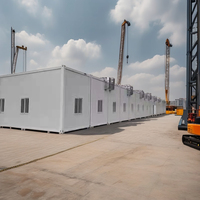 Chine Mobile Portable Flat Pack Container House Camp de travail modulaire Maison officielle préfabriquée Matériau en acier à vendre