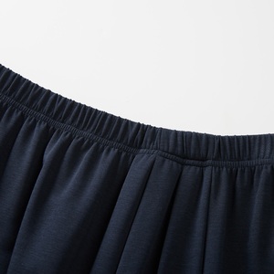Falda Larga de Mujer, Estilo Casual Minimalista, Cintura Elástica, Mezcla de Algodón y Spandex, Corte en A, Color Sólido, Cintura Media - Product Image 2