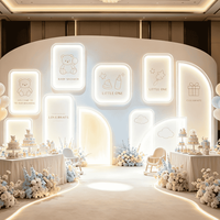 Boîte à lumière LED en acrylique personnalisée, panneau mural ou de table pour mariage, salon de beauté, restaurant, événement commercial, décoration