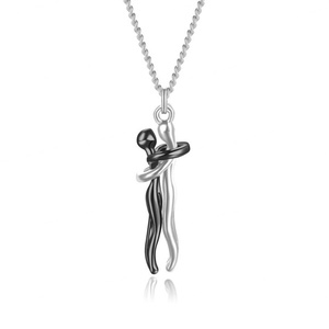 Collier personnalisé avec logo, en acier inoxydable 316 PVD, résistant à l'eau et inaltérable, pour la Saint-Valentin, pour couple - Product Image 5