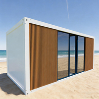 Maison conteneur de 20 pieds, Maison conteneur maritime, Conteneur préfabriqué, Maison conteneur de 20 pieds, Bureau/Villa modulaire avec mur en verre