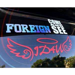 Custom Magnetic Laser Engraving Hollow Inkjet Printing Reflective <b>Waterproof</b> <b>Sunscreen</b> PVC Car Sticker Custom - Product Image 2