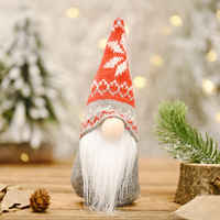 Vente chaude petit gnome suédois fait à la main Santa Figurine en peluche elfe jouet debout gnomes de noël pour les décorations de cadeaux de vacances