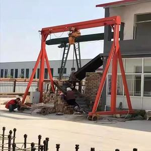 Nouvelle grue portique légère et portable Zhonggong de 1 à 6 tonnes avec moteur, roulement, boîte de vitesses, hauteur de levage de 15 m, origine américaine - Product Image 1