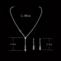 Ensemble Collier Boucles d'Oreilles Bracelet Strass Diamants Étincelant pour Mariage et Anniversaire – Bijoux Femme Sexy de Grossiste